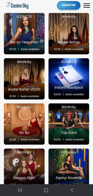 casinosky Gameplay