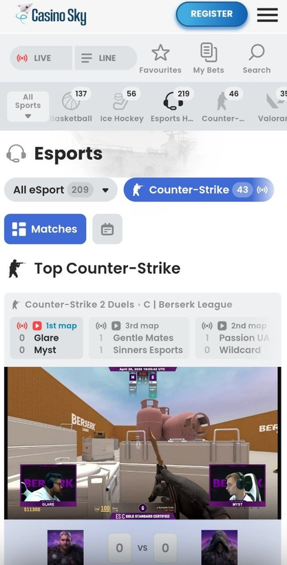 casinosky Gameplay